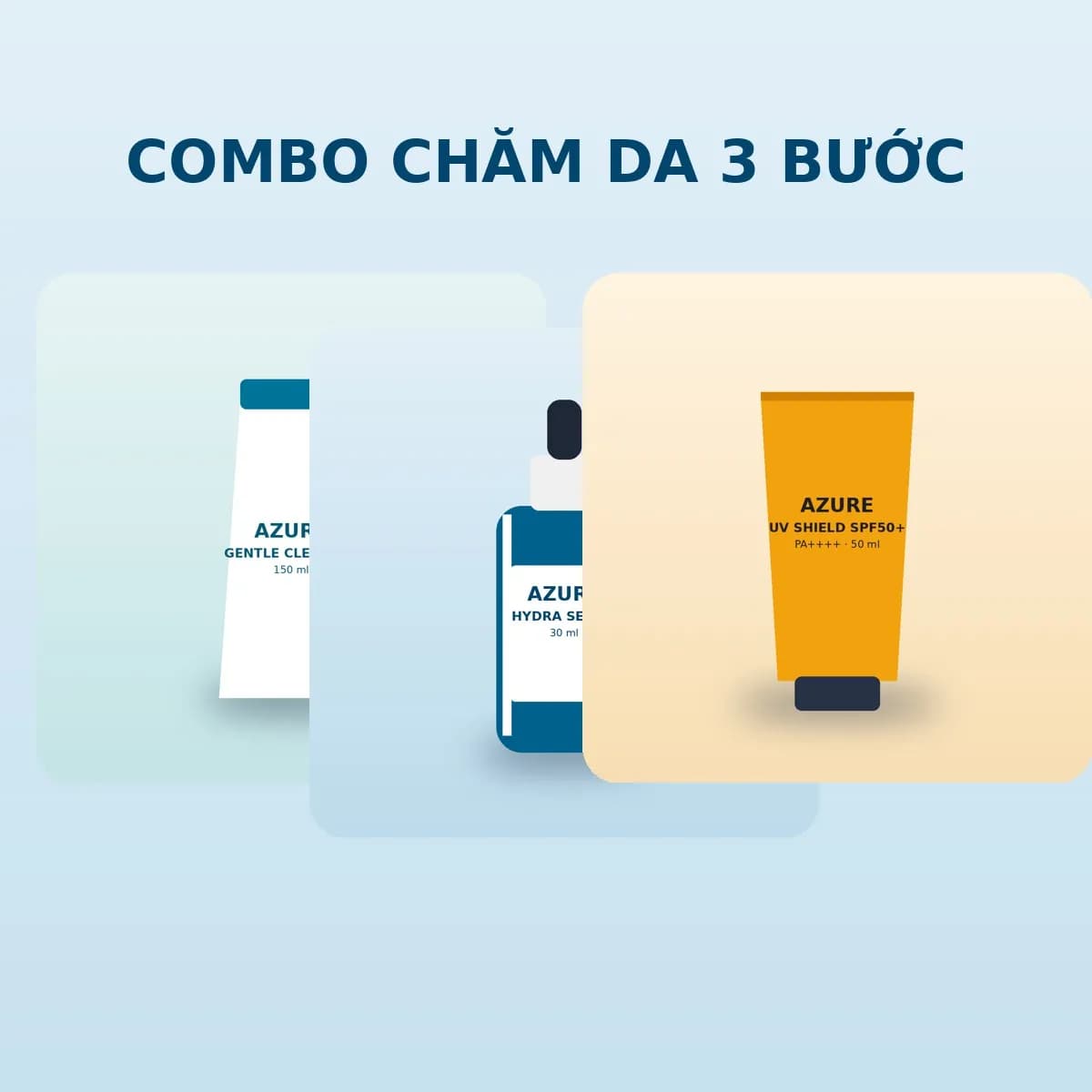 Combo chăm da 3 bước